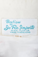 Vintage Boutique by Jo Ro Imports Beaded Butterfly Top label on fabric at Recess