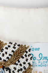 Vintage Boutique by Jo Ro Imports Beaded Butterfly Top neck discoloration at Recess