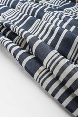 Recess Los Angeles Vintage Geoffrey Beene Sheer Striped Balloon Sleeve Dress