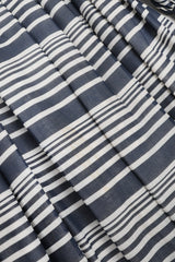 Recess Los Angeles Vintage Geoffrey Beene Sheer Striped Balloon Sleeve Dress