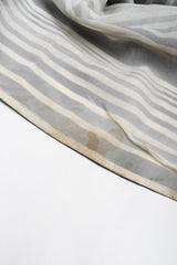 Recess Los Angeles Vintage Geoffrey Beene Sheer Striped Balloon Sleeve Dress