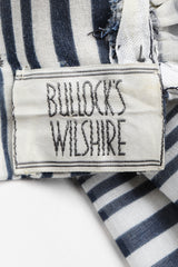 Recess Los Angeles Vintage Geoffrey Beene Sheer Striped Balloon Sleeve Dress