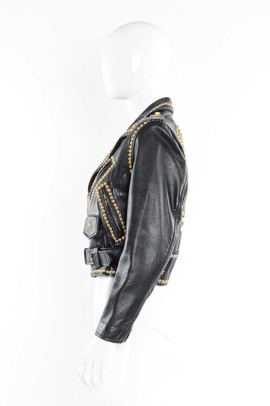 Motorcycle zip jacket by Caché mannequin side @recessla