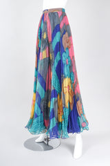 Recess Los Angeles Vintage Capri Designs Pleated Chiffon Palazzo Pant