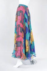 Recess Los Angeles Vintage Capri Designs Pleated Chiffon Palazzo Pant