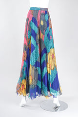 Recess Los Angeles Vintage Capri Designs Pleated Chiffon Palazzo Pant