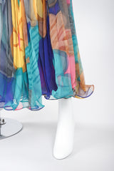 Recess Los Angeles Vintage Capri Designs Pleated Chiffon Palazzo Pant