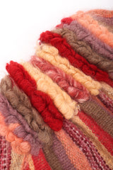 Recess Los Angeles Vintage Carpiccio Sherbet Striped Knit Mohair Duster Sweater Coat