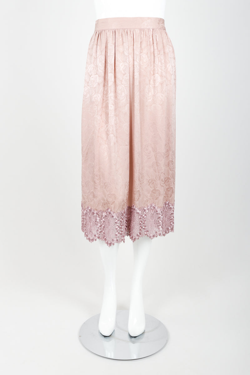 Vintage Capriccio Lace Trimmed Skirt Set on Mannequin Front at Recess Los Angeles