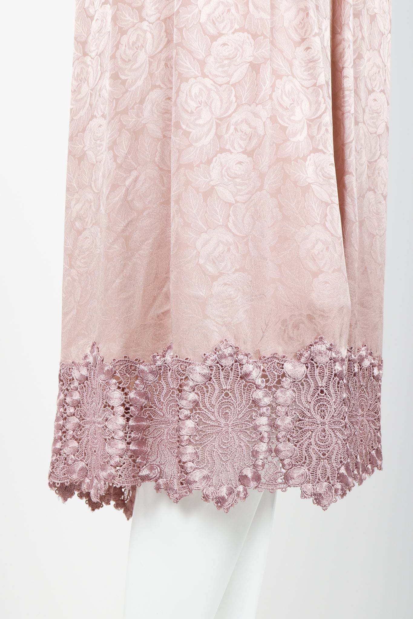 Vintage Capriccio Lace Trimmed Skirt Set Lace Hem Detail at Recess Los Angeles