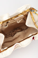 Recess Los Angeles Vintage Carlo Fiori Rainbow Collage Patchwork Snake Pouch Bag