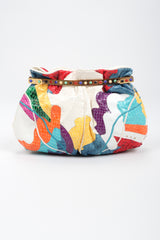 Recess Los Angeles Vintage Carlo Fiori Rainbow Collage Patchwork Snake Pouch Bag