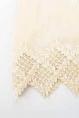 Vintage Carol Peretz Floral Charmeuse Dress Hem at Recess