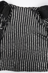 Recess Los Angeles Vintage Caroline Charles Metallic Gold Striped Velvet Lamé Top and Skirt Set