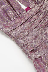 Recess Los Angeles Vintage Carolyne Roehm Old Hollywood Golden Brocade Dress