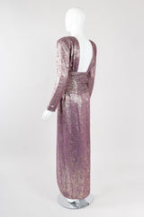 Recess Los Angeles Vintage Carolyne Roehm Old Hollywood Golden Brocade Dress