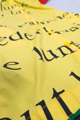 Jean-Charles de Castelbajac French Text Colorblock Shirt Dress