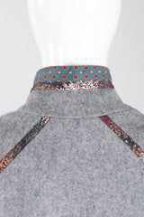 Recess Los Angeles Vintage Catherine Carr Quilted Patchwork Felt Robe Duster Jacket