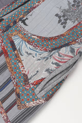 Recess Los Angeles Vintage Catherine Carr Quilted Patchwork Felt Robe Duster Jacket