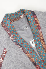 Recess Los Angeles Vintage Catherine Carr Quilted Patchwork Felt Robe Duster Jacket