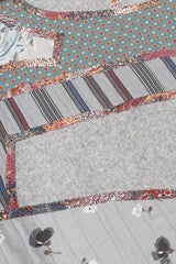 Recess Los Angeles Vintage Catherine Carr Quilted Patchwork Felt Robe Duster Jacket