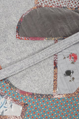 Recess Los Angeles Vintage Catherine Carr Quilted Patchwork Felt Robe Duster Jacket