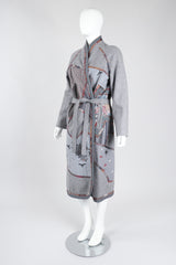 Recess Los Angeles Vintage Catherine Carr Quilted Patchwork Felt Robe Duster Jacket