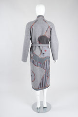 Recess Los Angeles Vintage Catherine Carr Quilted Patchwork Felt Robe Duster Jacket
