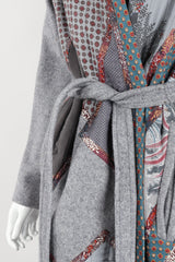 Recess Los Angeles Vintage Catherine Carr Quilted Patchwork Felt Robe Duster Jacket