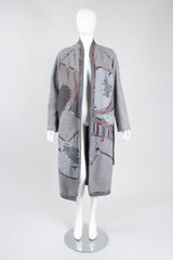 Recess Los Angeles Vintage Catherine Carr Quilted Patchwork Felt Robe Duster Jacket
