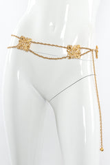 Geo Brutalist Plate Chain Belt