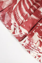 Recess Designer Consignment Vintage Celine Working Women Sepia Tone Silk Pleated Wrap Skirt Los Angeles Resale