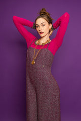 Vintage Chanel 1980's Crown CC Logo Coin Necklace on Emily @ Recess LA