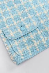 Recess Los Angeles Vintage Chanel Baby Blue Checkered Knit Vest