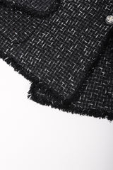 Recess Los Angeles Vintage Chanel Woven Logo Ribbon Peacoat Jacket