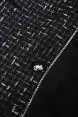 Recess Los Angeles Vintage Chanel Woven Logo Ribbon Peacoat Jacket