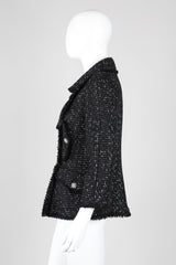 Recess Los Angeles Vintage Chanel Woven Logo Ribbon Peacoat Jacket