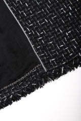 Recess Los Angeles Vintage Chanel Woven Logo Ribbon Peacoat Jacket