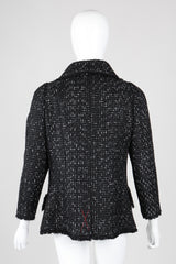 Recess Los Angeles Vintage Chanel Woven Logo Ribbon Peacoat Jacket