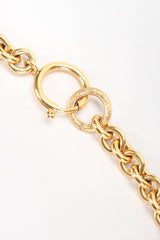 Recess Designer Consignment Vintage Jewelry Chanel Quilted Interlocking CC Logo Pendant Necklace Los Angeles Resale