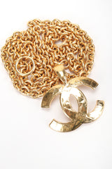 Recess Designer Consignment Vintage Jewelry Chanel Quilted Interlocking CC Logo Pendant Necklace Los Angeles Resale