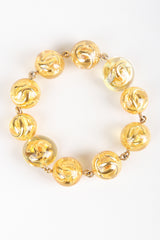 Recess Designer Consignment Vintage 1980s Chanel Logo Lucite CC Ball Drop Earrings Los Angeles Resale