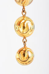 Recess Designer Consignment Vintage 1980s Chanel Logo Lucite CC Ball Drop Earrings Los Angeles Resale