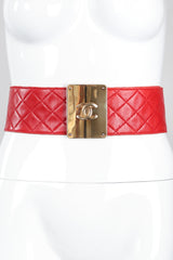 Recess Los Angeles Vintage Chanel Quilted CC Buckle Belt