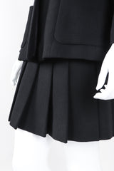Recess Los Angeles Vintage Chanel Contrast Jacket & Pleated Skirt Set