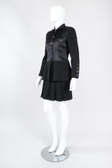 Recess Los Angeles Vintage Chanel Contrast Jacket & Pleated Skirt Set
