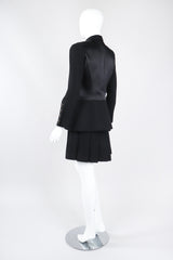 Recess Los Angeles Vintage Chanel Contrast Jacket & Pleated Skirt Set