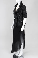 Recess Los Angeles Vintage Chanel Asymmetrical Tiered Chiffon Skirt