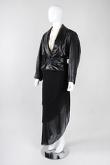 Recess Los Angeles Vintage Chanel Asymmetrical Tiered Chiffon Skirt