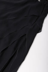 Recess Los Angeles Vintage Chanel Asymmetrical Tiered Chiffon Skirt